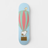 Peanuts | Snoopy & Woodstock heteluchtballon Persoonlijk Skateboard (Voorkant)