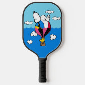 Peanuts | Snoopy & Woodstock heteluchtballon Pickleball Paddle (Voorkant)