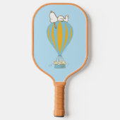 Peanuts | Snoopy & Woodstock heteluchtballon Pickleball Paddle (Achterkant)