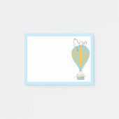 Peanuts | Snoopy & Woodstock heteluchtballon Post-it® Notes (Voorkant)