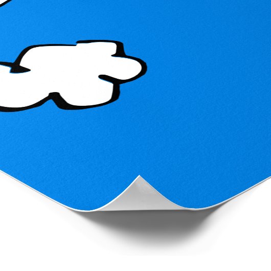 Peanuts | Snoopy & Woodstock heteluchtballon Poster (Hoek)