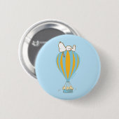 Peanuts | Snoopy & Woodstock heteluchtballon Ronde Button 5,7 Cm (Voorkant /achterkant)