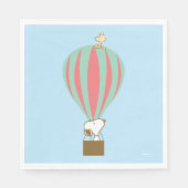 Peanuts | Snoopy & Woodstock heteluchtballon Servet (Voorkant)