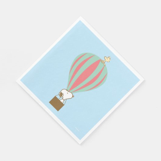 Peanuts | Snoopy & Woodstock heteluchtballon Servet (Hoek)