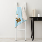 Peanuts | Snoopy & Woodstock heteluchtballon Sherpa Deken (In situ)