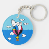 Peanuts | Snoopy & Woodstock heteluchtballon Sleutelhanger (Achterkant)