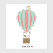 Peanuts | Snoopy & Woodstock heteluchtballon Sticker (Vel)