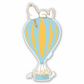 Peanuts | Snoopy & Woodstock heteluchtballon Sticker (Voorkant)