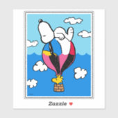 Peanuts | Snoopy & Woodstock heteluchtballon Sticker (Vel)