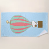 Peanuts | Snoopy & Woodstock heteluchtballon Strandlaken (Voorkant)
