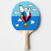 Peanuts | Snoopy & Woodstock heteluchtballon Tafeltennisbatje (Voorkant)