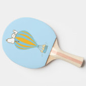 Peanuts | Snoopy & Woodstock heteluchtballon Tafeltennisbatje (Zijkant)