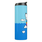 Peanuts | Snoopy & Woodstock heteluchtballon Thermosbeker (Gedraaid links)