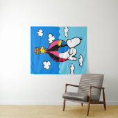 Peanuts | Snoopy & Woodstock heteluchtballon Wandkleed (In Situ (horizontaal))