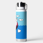 Peanuts | Snoopy & Woodstock heteluchtballon Waterfles (Achterkant)