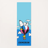 Peanuts | Snoopy & Woodstock heteluchtballon Yogamat (Voorkant)