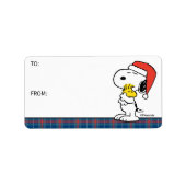 Peanuts | Snoopy & Woodstock Holiday Hugs Gift Lab Etiket (Voorkant)