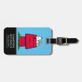 Peanuts | Snoopy & Woodstock Hondenhok Bagagelabel (Voorkant horizontaal)