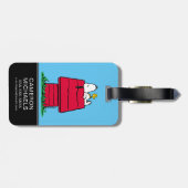 Peanuts | Snoopy & Woodstock Hondenhok Bagagelabel (Achterkant horizontaal)
