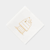 Peanuts | Snoopy & Woodstock Hondenhok Folie Servetten (Rechts)