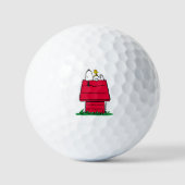 Peanuts | Snoopy & Woodstock Hondenhok Golfballen (Voorkant)
