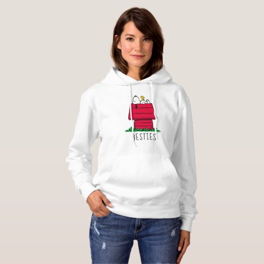 Peanuts | Snoopy & Woodstock Hondenhok Hoodie (Voorkant volledig)