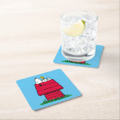 Peanuts | Snoopy & Woodstock Hondenhok Kartonnen Onderzetters (Insitu)
