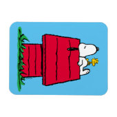 Peanuts | Snoopy & Woodstock Hondenhok Magneet (Horizontaal)