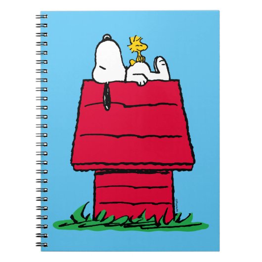 Peanuts | Snoopy & Woodstock Hondenhok Notitieboek (Voorkant)