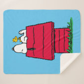 Peanuts | Snoopy & Woodstock Hondenhok Sherpa Deken (Voorkant (horizontaal))