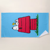 Peanuts | Snoopy & Woodstock Hondenhok Strandlaken (Voorkant)