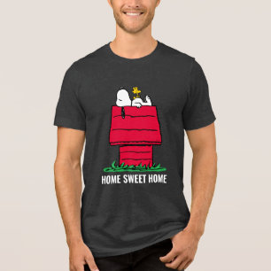 Peanuts   Snoopy & Woodstock Hondenhok Tri-Blend Shirt
