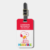 Peanuts | Snoopy & Woodstock Huggable Bagagelabel (Voorkant verticaal)
