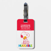 Peanuts | Snoopy & Woodstock Huggable Bagagelabel (Achterkant verticaal)