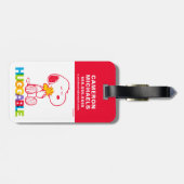 Peanuts | Snoopy & Woodstock Huggable Bagagelabel (Achterkant horizontaal)