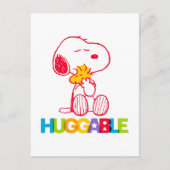 Peanuts | Snoopy & Woodstock Huggable Briefkaart (Voorkant)