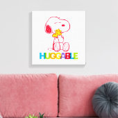 Peanuts | Snoopy & Woodstock Huggable Canvas Afdruk (Insitu (Woonkamer))