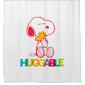 Peanuts | Snoopy & Woodstock Huggable Douchegordijn (Voorkant)