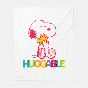 Peanuts   Snoopy & Woodstock Huggable Fleece Deken