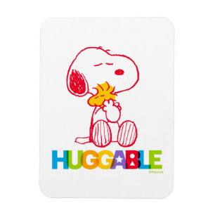 Peanuts   Snoopy & Woodstock Huggable Magneet
