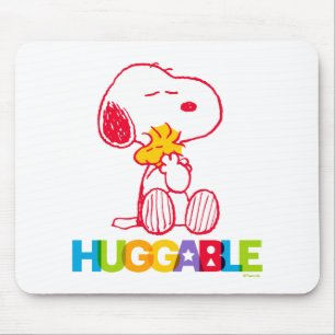 Peanuts   Snoopy & Woodstock Huggable Muismat