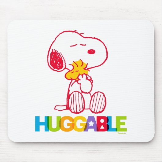 Peanuts | Snoopy & Woodstock Huggable Muismat (Voorkant)