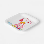 Peanuts | Snoopy & Woodstock Huggable Papieren Bordje (Gebogen)