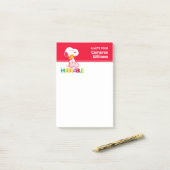 Peanuts | Snoopy & Woodstock Huggable Post-it® Notes (Op bureau)