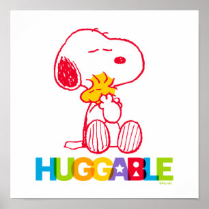 Peanuts   Snoopy & Woodstock Huggable Poster