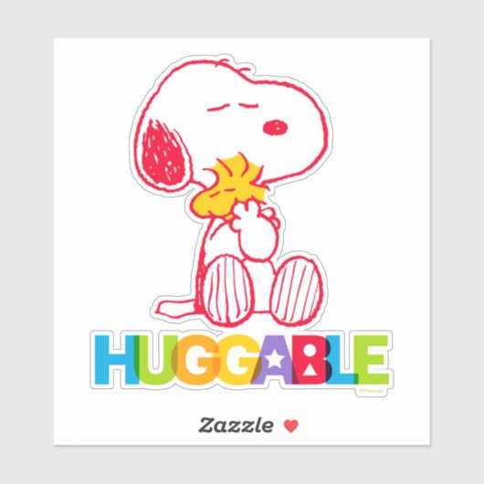 Peanuts | Snoopy & Woodstock Huggable Sticker (Vel)