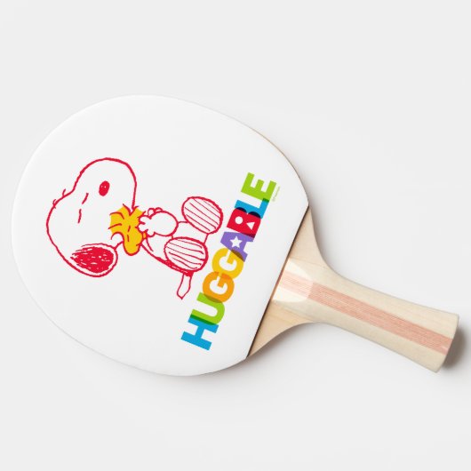 Peanuts | Snoopy & Woodstock Huggable Tafeltennisbatje (Zijkant)