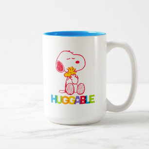 Peanuts   Snoopy & Woodstock Huggable Tweekleurige Koffiemok