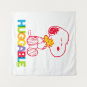 Peanuts | Snoopy & Woodstock Huggable Wandkleed (Voorkant (horizontaal))