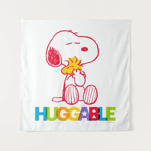 Peanuts | Snoopy & Woodstock Huggable Wandkleed (Voorkant)